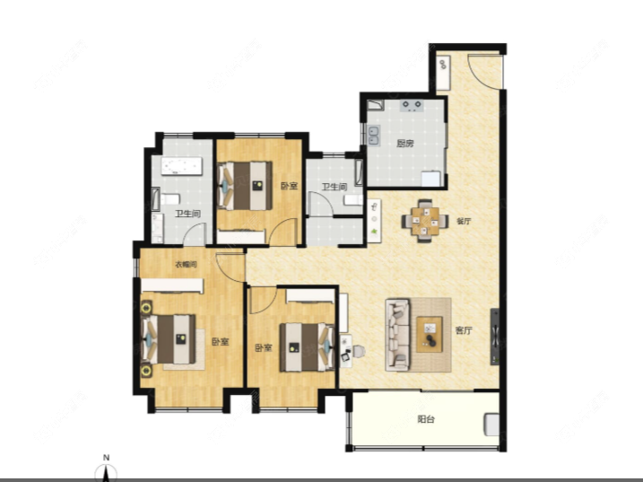 未来港元启建面130户型图
