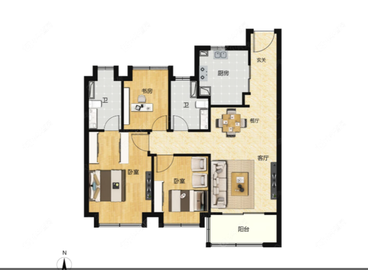 未来港元启建面99户型图
