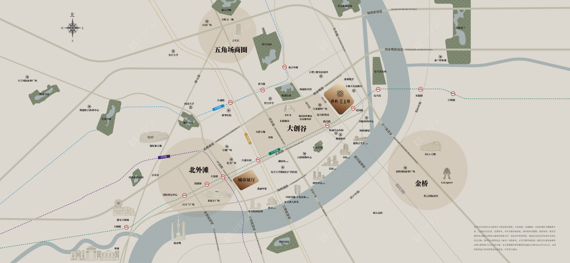 上海保利江上印在售新楼盘区位图