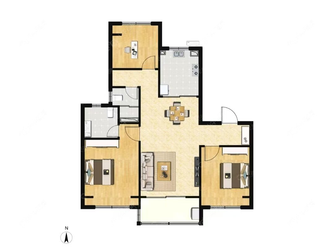 招商象屿星耀翠湾建面97户型图