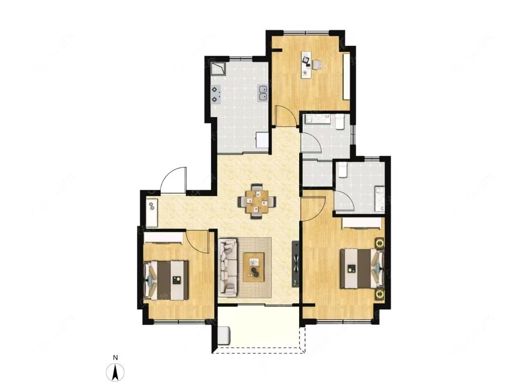 招商中旅揽阅建面96户型图