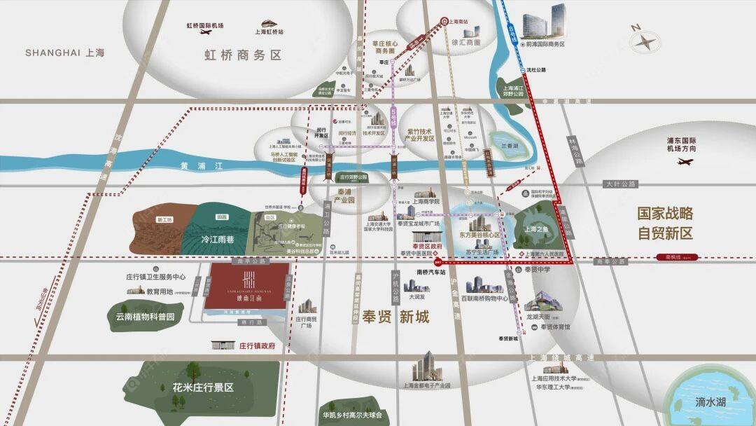 上海大名城·映雨江南在售新楼盘区位图