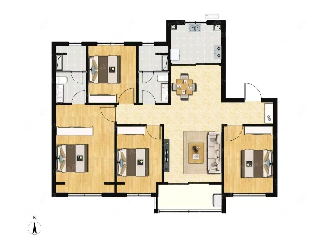 招商象屿星耀翠湾建面115户型图