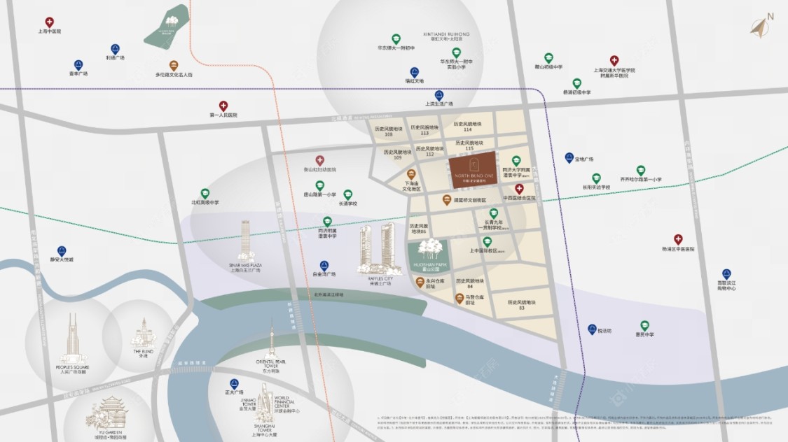 上海中粮北外滩壹号小区_中粮北外滩壹号小区null